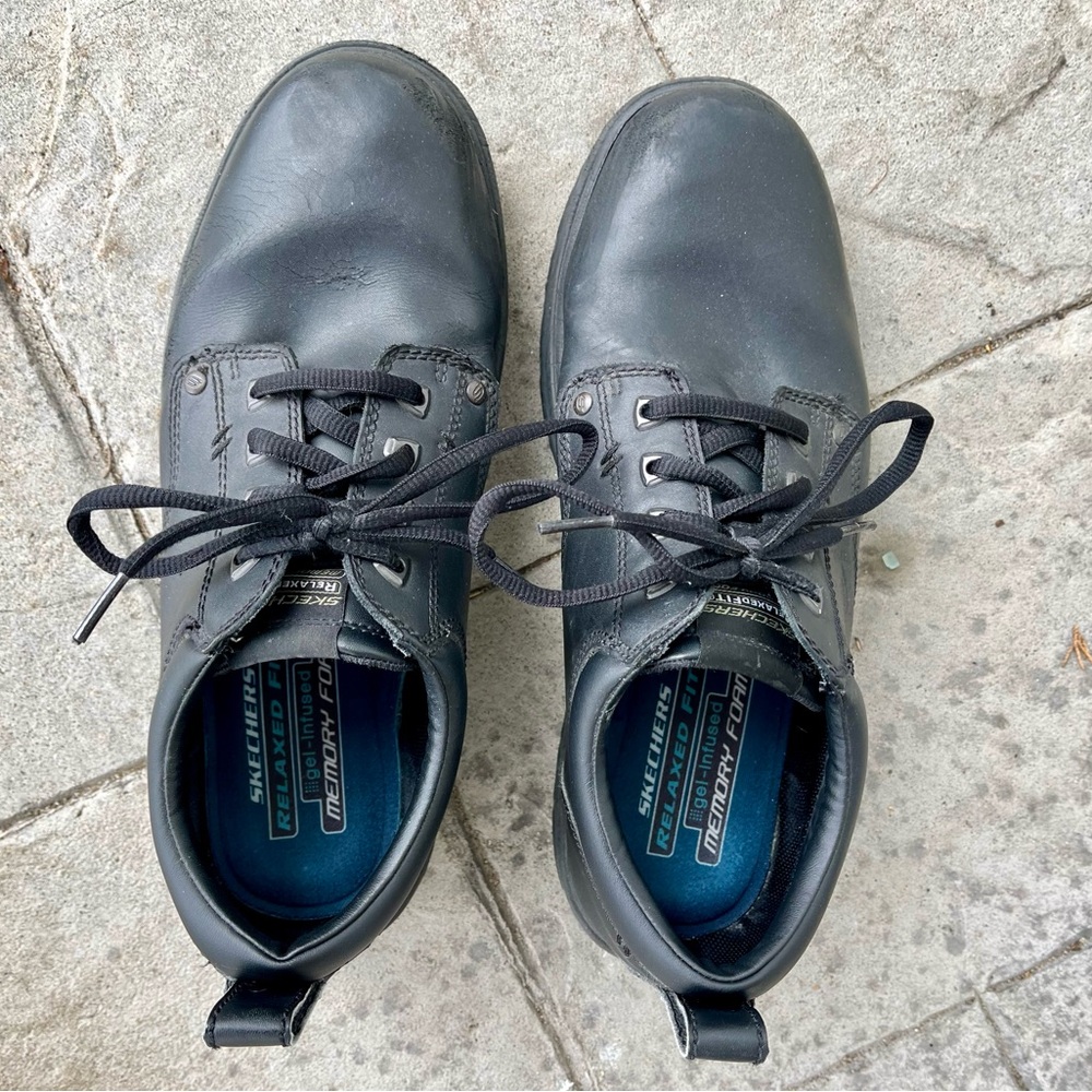 Skechers Black Oxford Shoes for Men